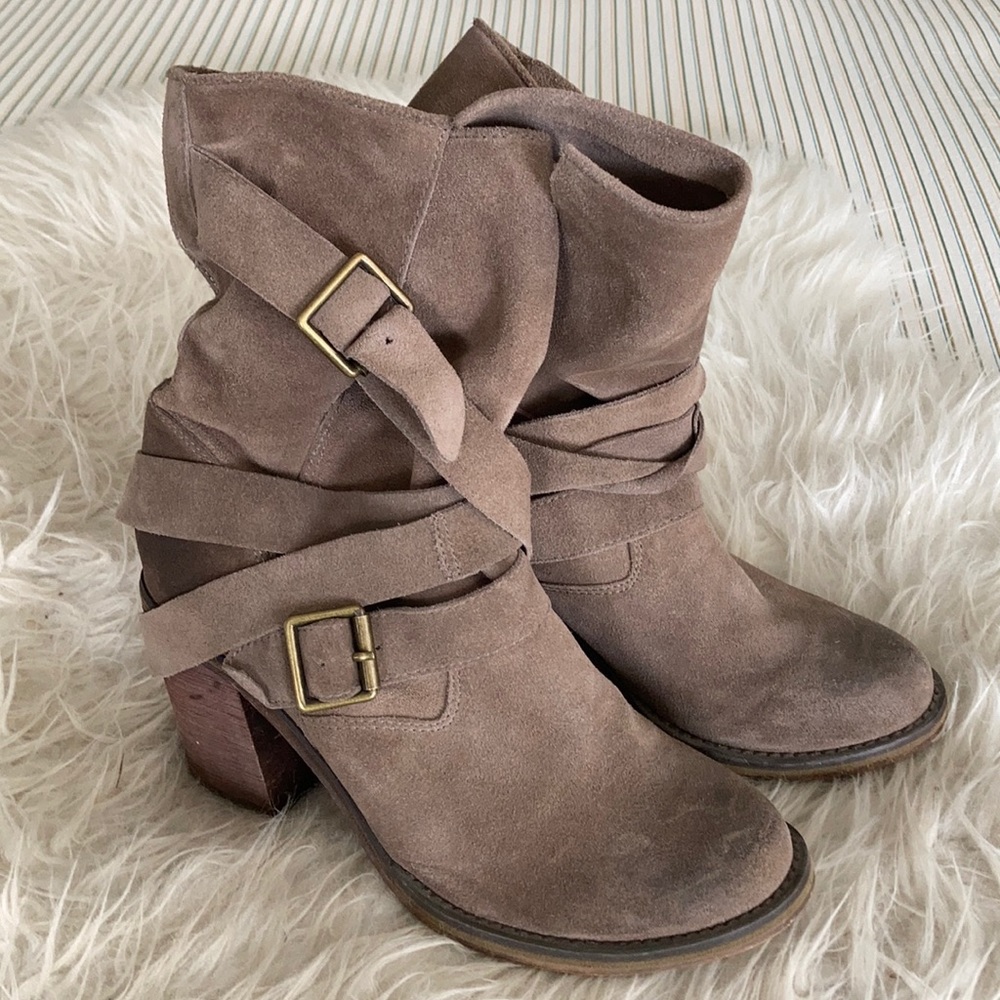 Jeffrey Campbell France Wrap Strap Slouchy Boots